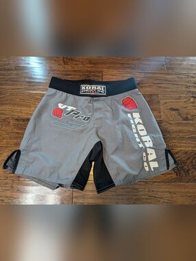 Koral Fight Co. Training MMA Shorts in Grey Size 32